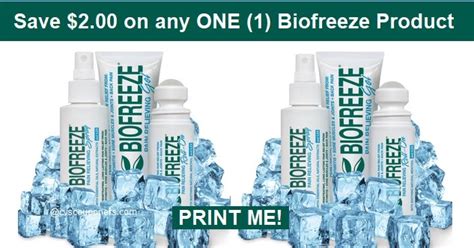 Biofreeze cvs  Contains skin conditioners